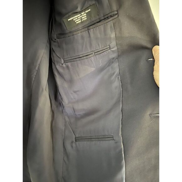 jos a bank Men's sport‎ coat 44reg, Classic Navy With Brass Buttons - Picture 7 of 12